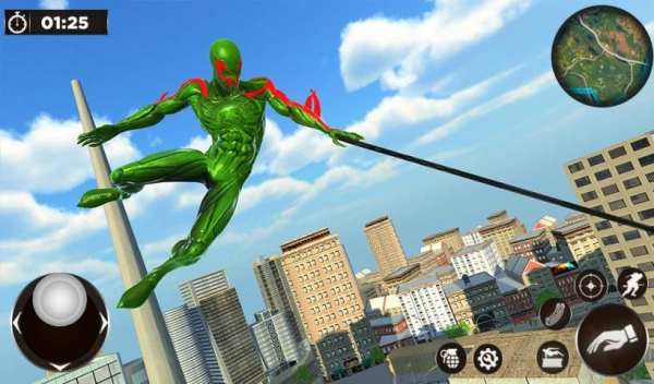 Amazing Spider Crime City - Gangster Rope Hero 3D स्क्रीनशॉट 3