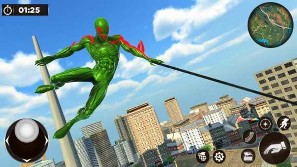 Amazing Spider Crime City - Gangster Rope Hero 3D स्क्रीनशॉट 11