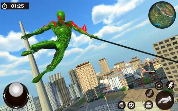 Amazing Spider Crime City - Gangster Rope Hero 3D स्क्रीनशॉट 7