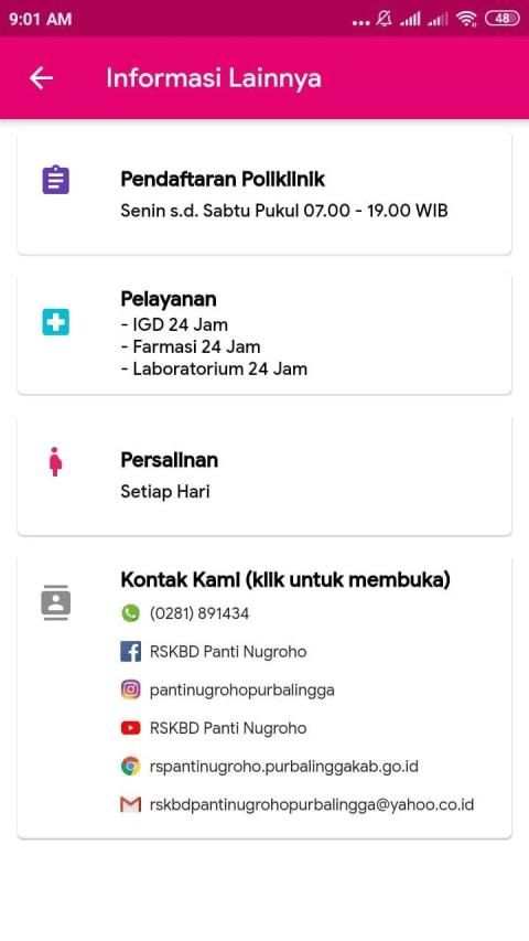 Panti Nugroho Mobile screenshot 2