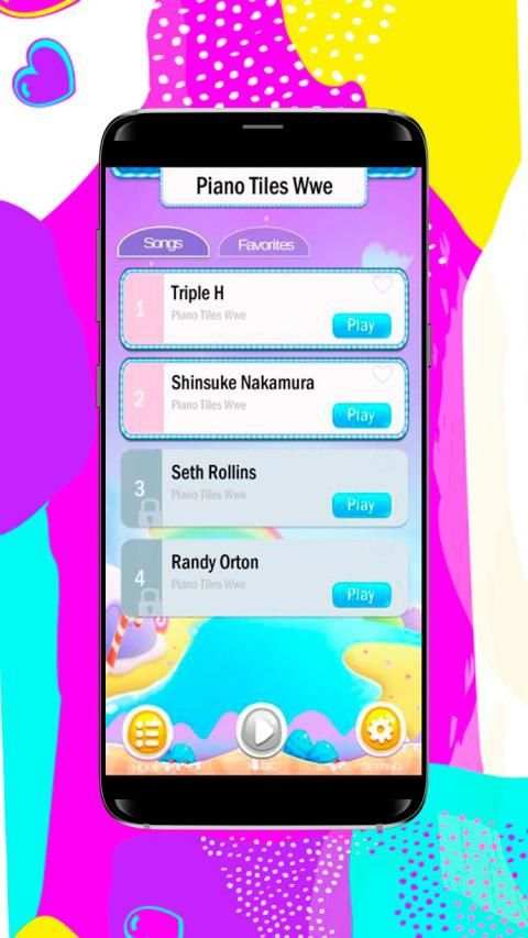 Piano Tiles WWE screenshot 1