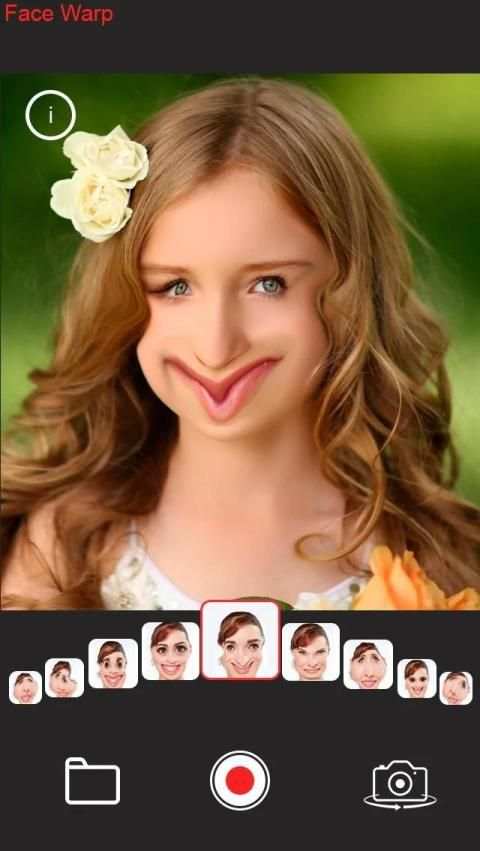 Face Warp - Funny Photo Editor स्क्रीनशॉट 1