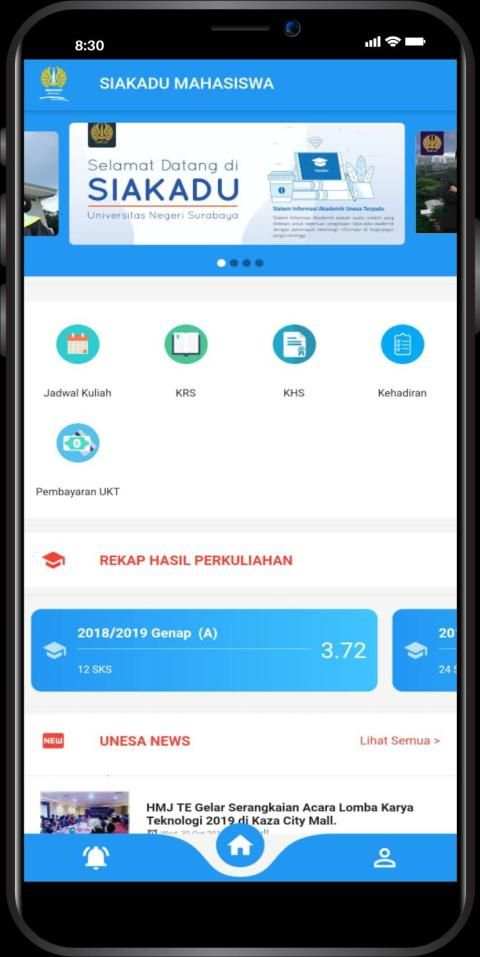 Siakadu Mahasiswa Mobile Apps Unesa screenshot 1