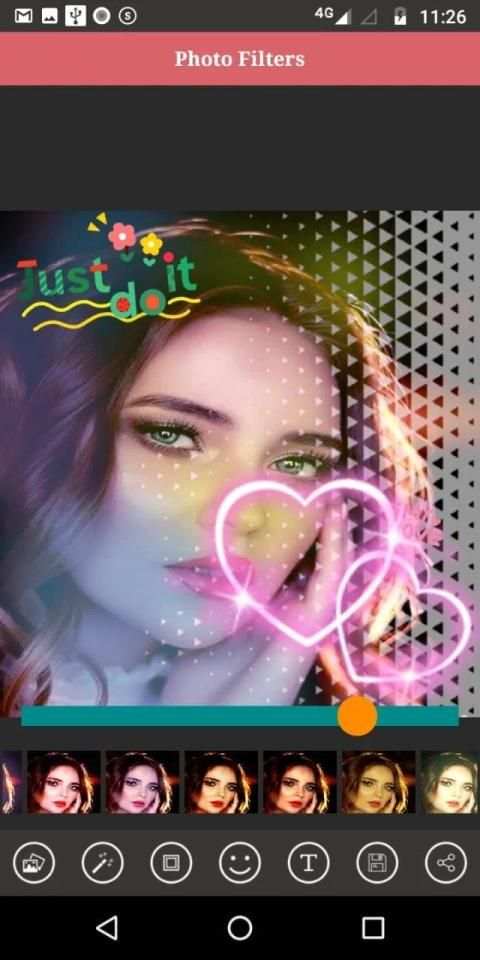 photo editor application | 3D shattering effects screenshot 4
