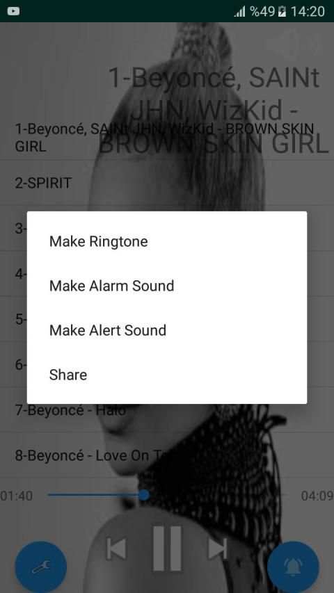 Beyonce ringtone and songs screenshot 1