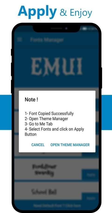 Font Manager for Huawei / Honor screenshot 1