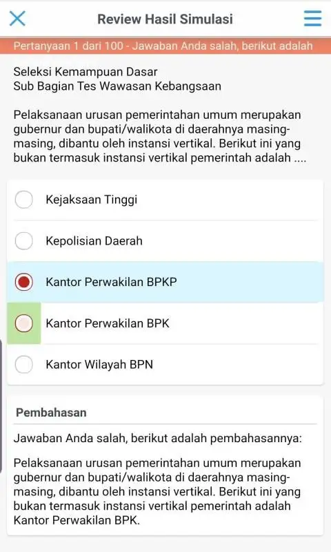 SKD CPNS Kemenkumham CAT BKN screenshot 1