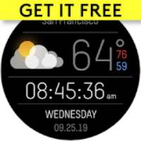Weather Black Premium Watch Face on 9Apps