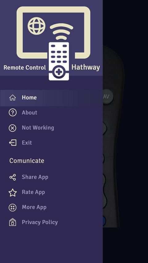 Remote Control For Hathway स्क्रीनशॉट 1