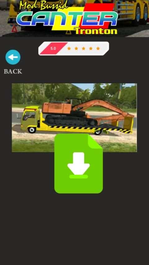Mod Bussid Canter Tronton screenshot 3