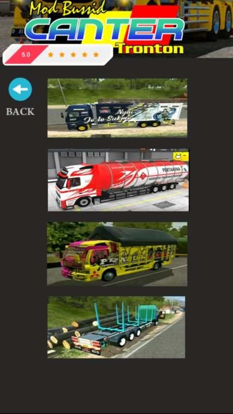 Mod Bussid Canter Tronton screenshot 4