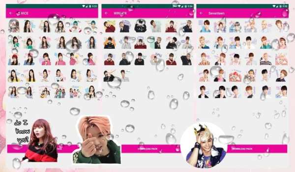 WA Sticker KPOP WAStickerApps Korean for WhatsApp screenshot 2