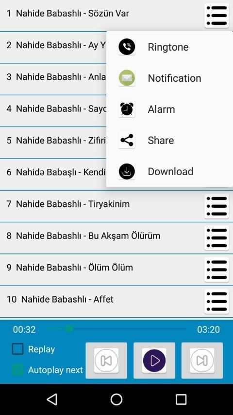 Nahide Babashli Sarkilari internetsiz screenshot 1