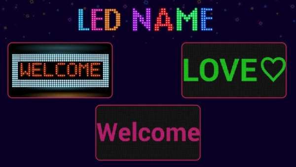 Colorful LED Name : My Name Live Wallpaper screenshot 1
