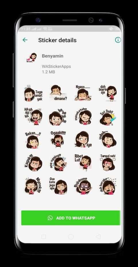 Betawi Kite WAStickerApps - Stiker for Whatsapp screenshot 4