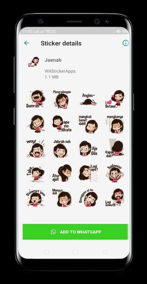 Betawi Kite WAStickerApps - Stiker for Whatsapp screenshot 3