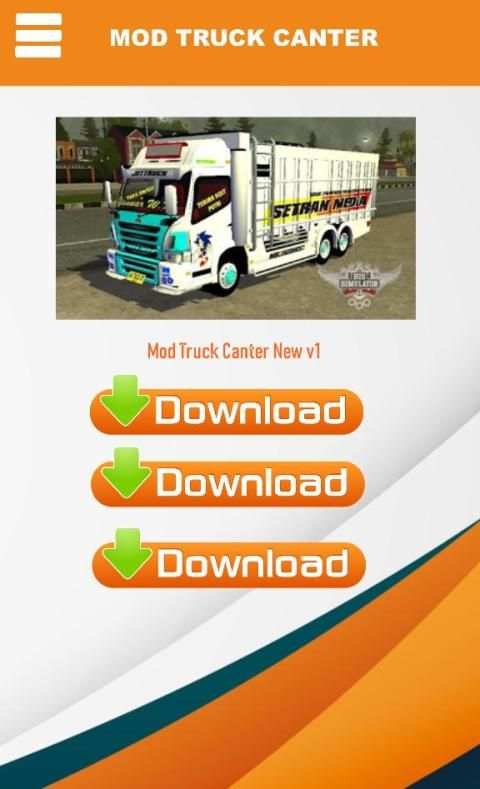 Bussid Mod Truck Canter Indonesia screenshot 4