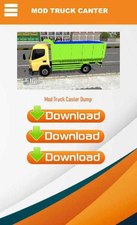 Bussid Mod Truck Canter Indonesia screenshot 2