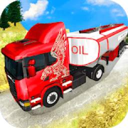 Oil Tanker Truck Driving: Hill Side Transport