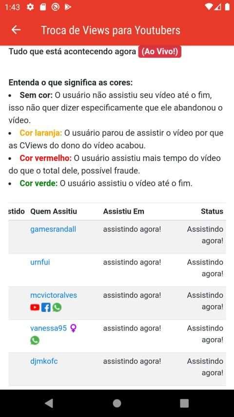 Troca de Views para Youtubers screenshot 1