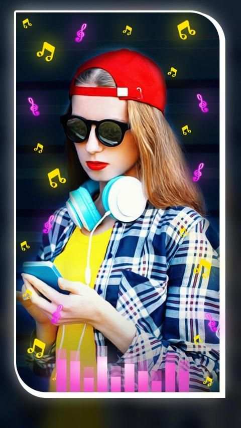 Music Bit Video Maker - Particle Beat Video Maker screenshot 1