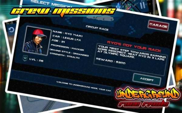 Underground Race Rivals screenshot 2