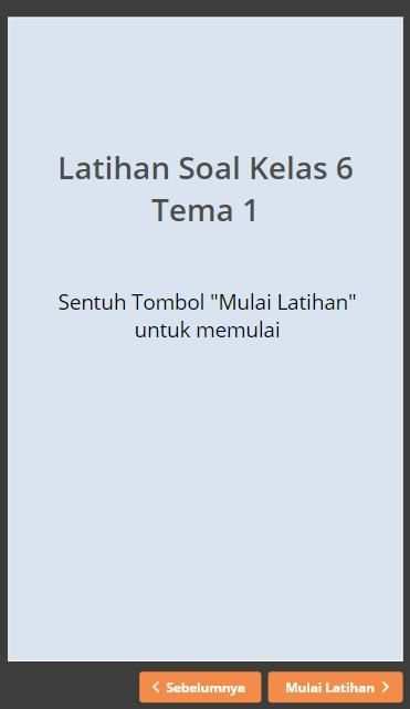 Latihan Soal SD Kelas 6 Tema 1 screenshot 2