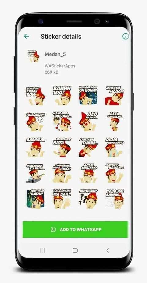 Stiker Batak for whatsapp - Medan WAstickerapps screenshot 1
