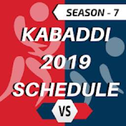Kabaddi 2019 Schedule, Time Table, Matches List