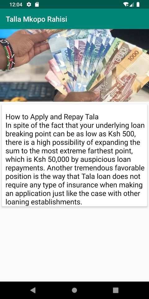 Talla Mkopo Rahisi Guide screenshot 3