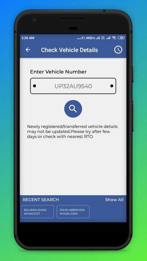 Vehicle Information App - Find Vehicle Details screenshot 5