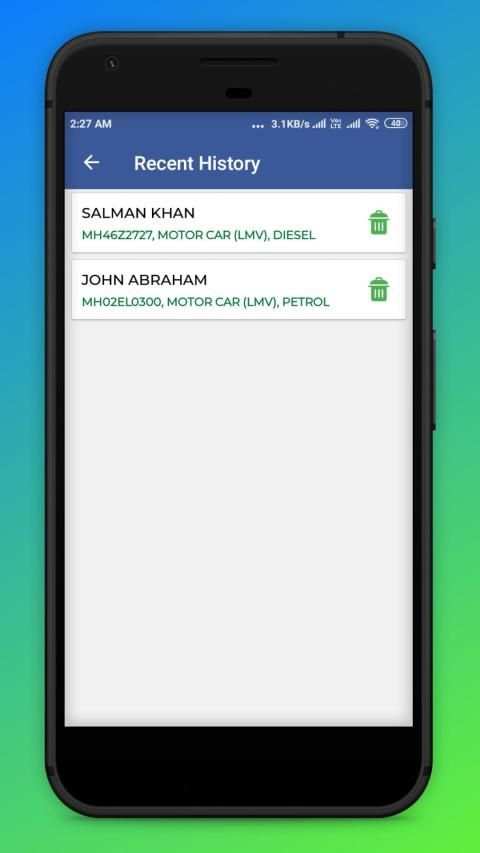 Vehicle Information App - Find Vehicle Details screenshot 1