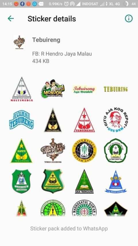 Sticker Tebuireng screenshot 5