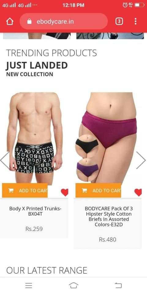 Bodycare - Shop Lingerie-Activewear-Men Innerwear screenshot 4