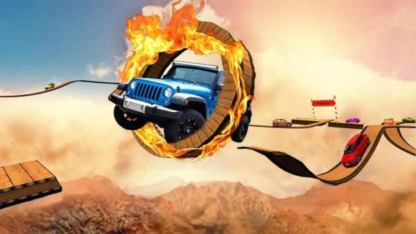 Extreme GT Impossible Offroad Stunts Car Drive स्क्रीनशॉट 7
