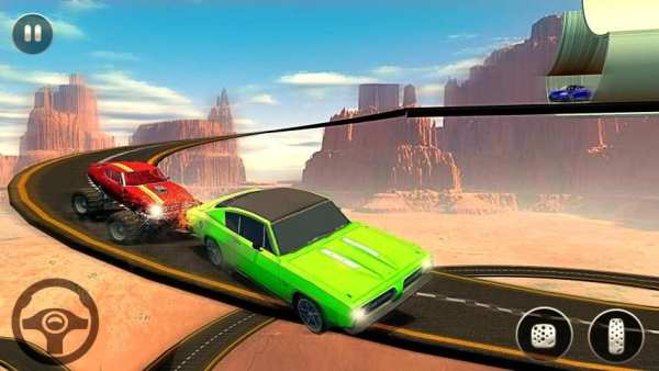 Extreme GT Impossible Offroad Stunts Car Drive स्क्रीनशॉट 1