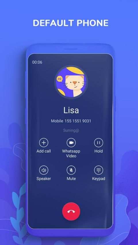 Hii Messenger - SMS emoji, call screen screenshot 4