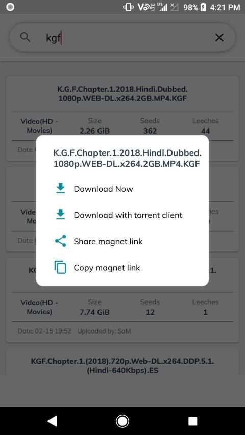 Movie Downloader - TorrentZ, Torrent Search Engine स्क्रीनशॉट 5