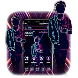 Neon Man Launcher Theme