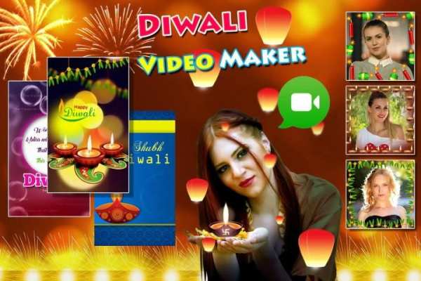 Diwali Video Maker: photo frames and Greetings स्क्रीनशॉट 2