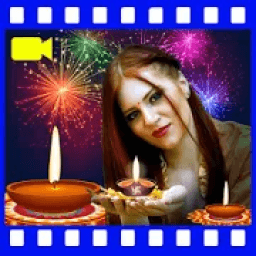 Diwali Video Maker: photo frames and Greetings आइकन