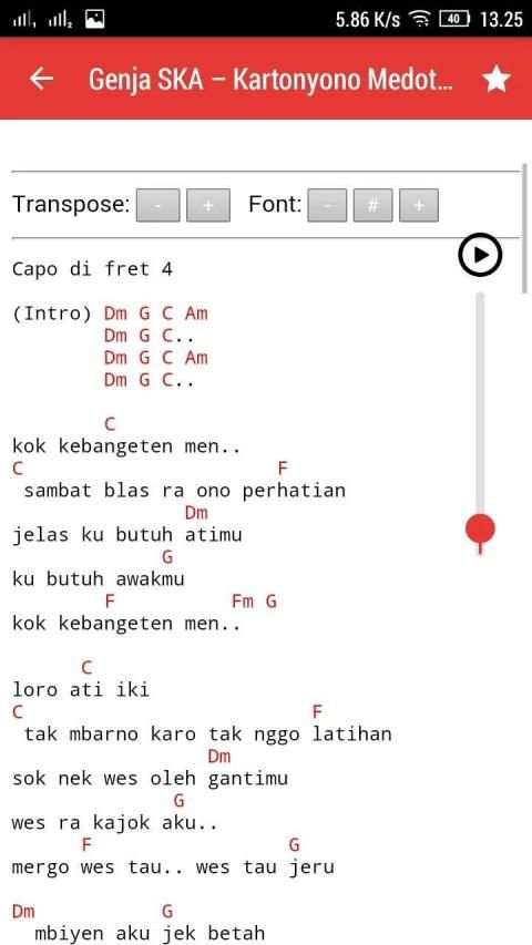 Chord Gitar Lagu Indonesia screenshot 2