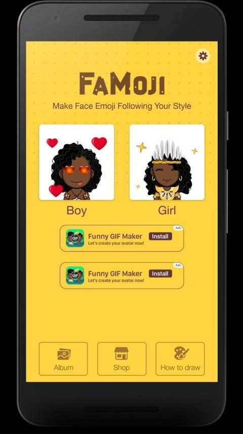 FaMoji Maker - Face Moji Meme for African Emoticon screenshot 8