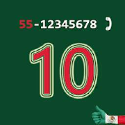 10 dígitos México