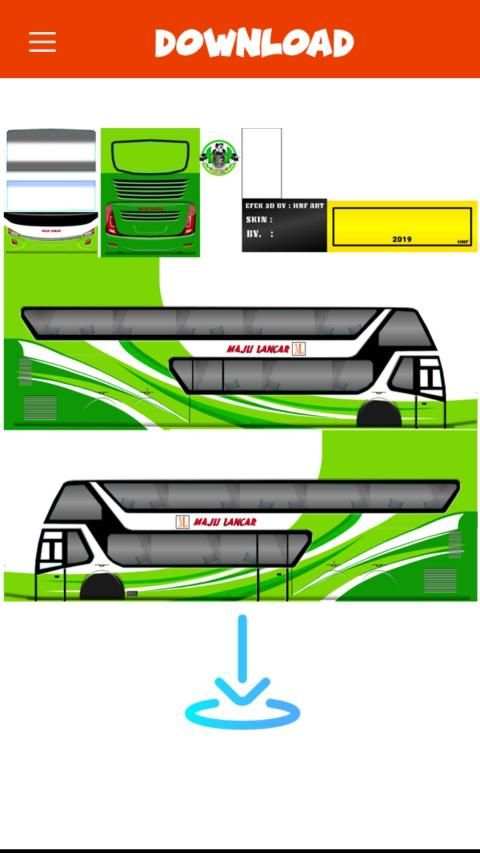Livery Bussid Agra Mas screenshot 1