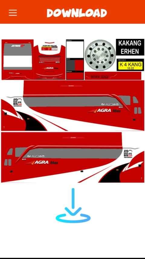 Livery Bussid Agra Mas screenshot 4