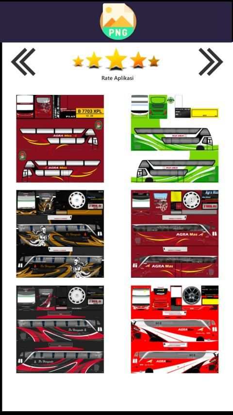 Livery Bussid Agra Mas screenshot 6