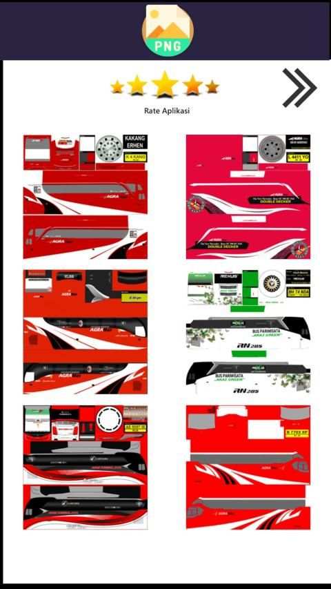Livery Bussid Agra Mas screenshot 7