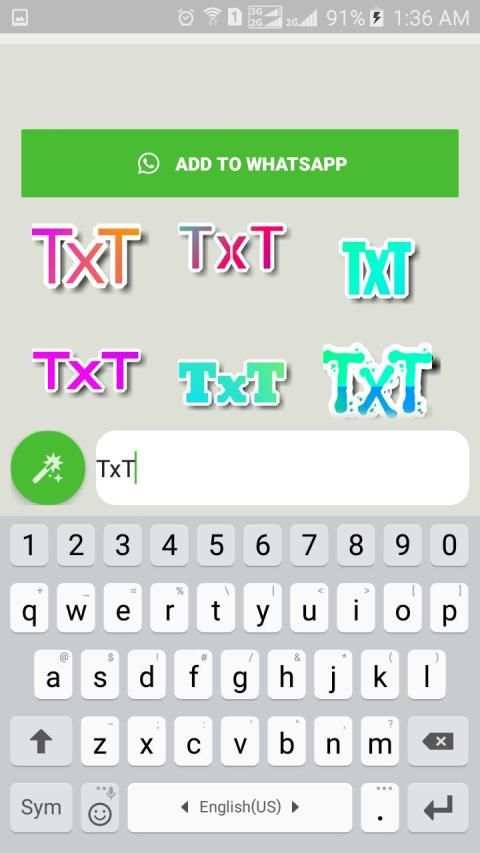 TxT Sticker Maker for WhatsApp – GB WA screenshot 2