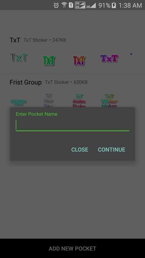 TxT Sticker Maker for WhatsApp – GB WA screenshot 1